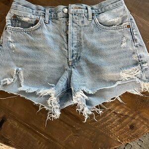 Agolde Parker denim shorts in swapmeet